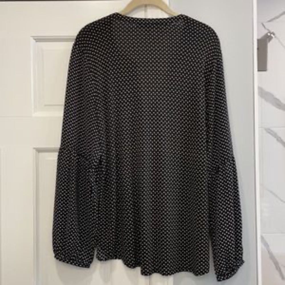 Loft Back And White Polka Dot Patterned Balloon S… - image 5